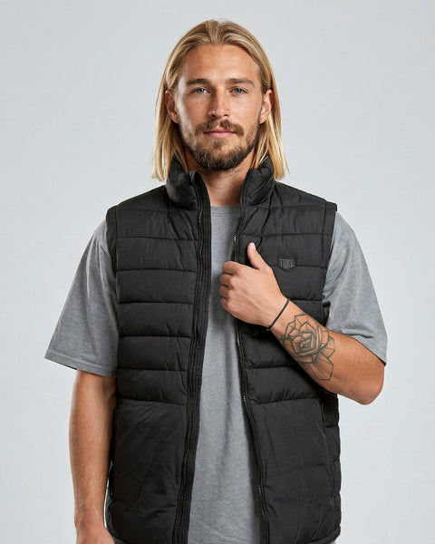 Chaqueta Sin Mangas Hombre Negro Guzzi