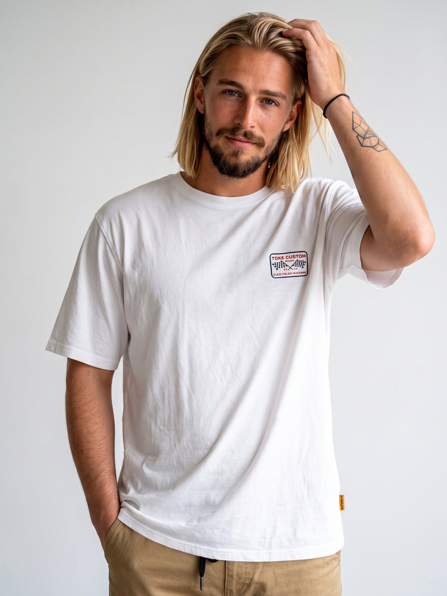 Polera Blanca Hombre Emig