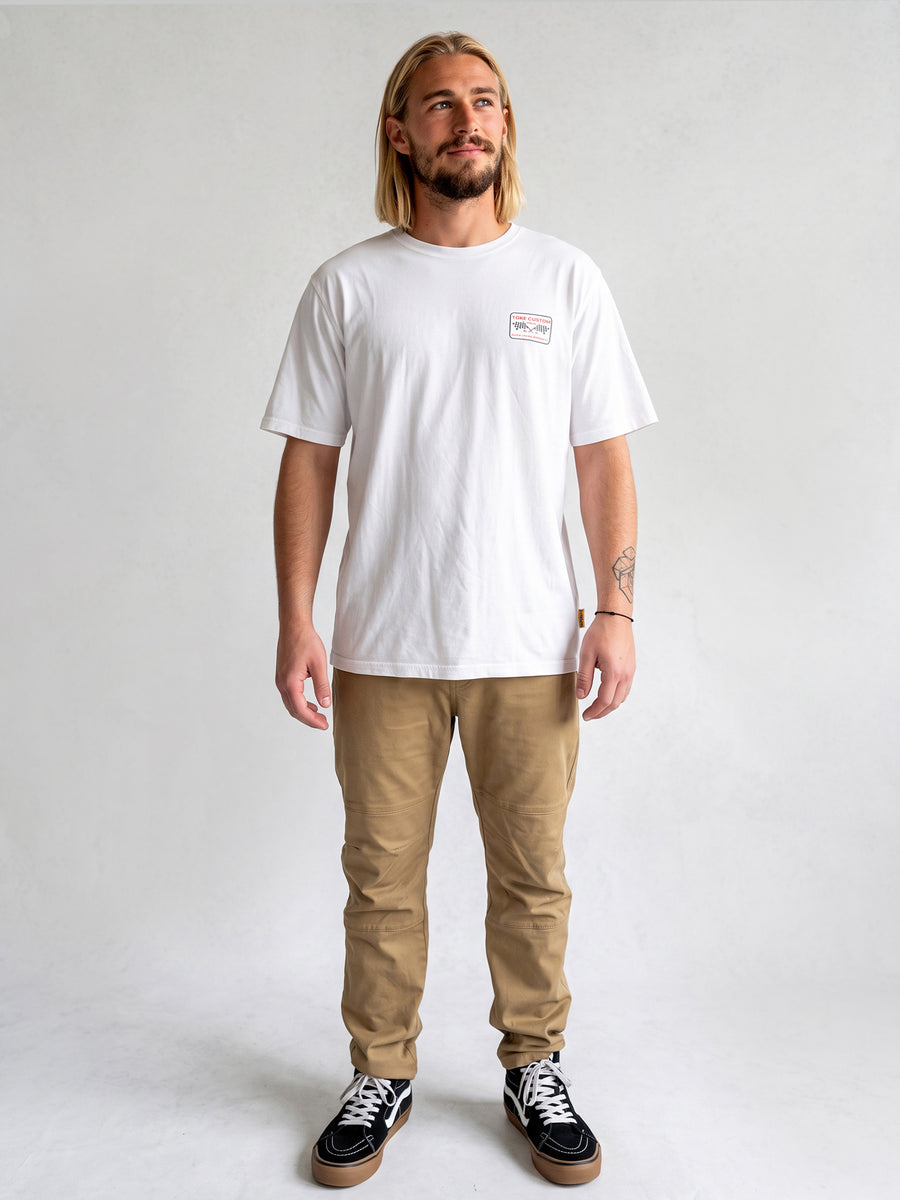 Polera Blanca Hombre Emig