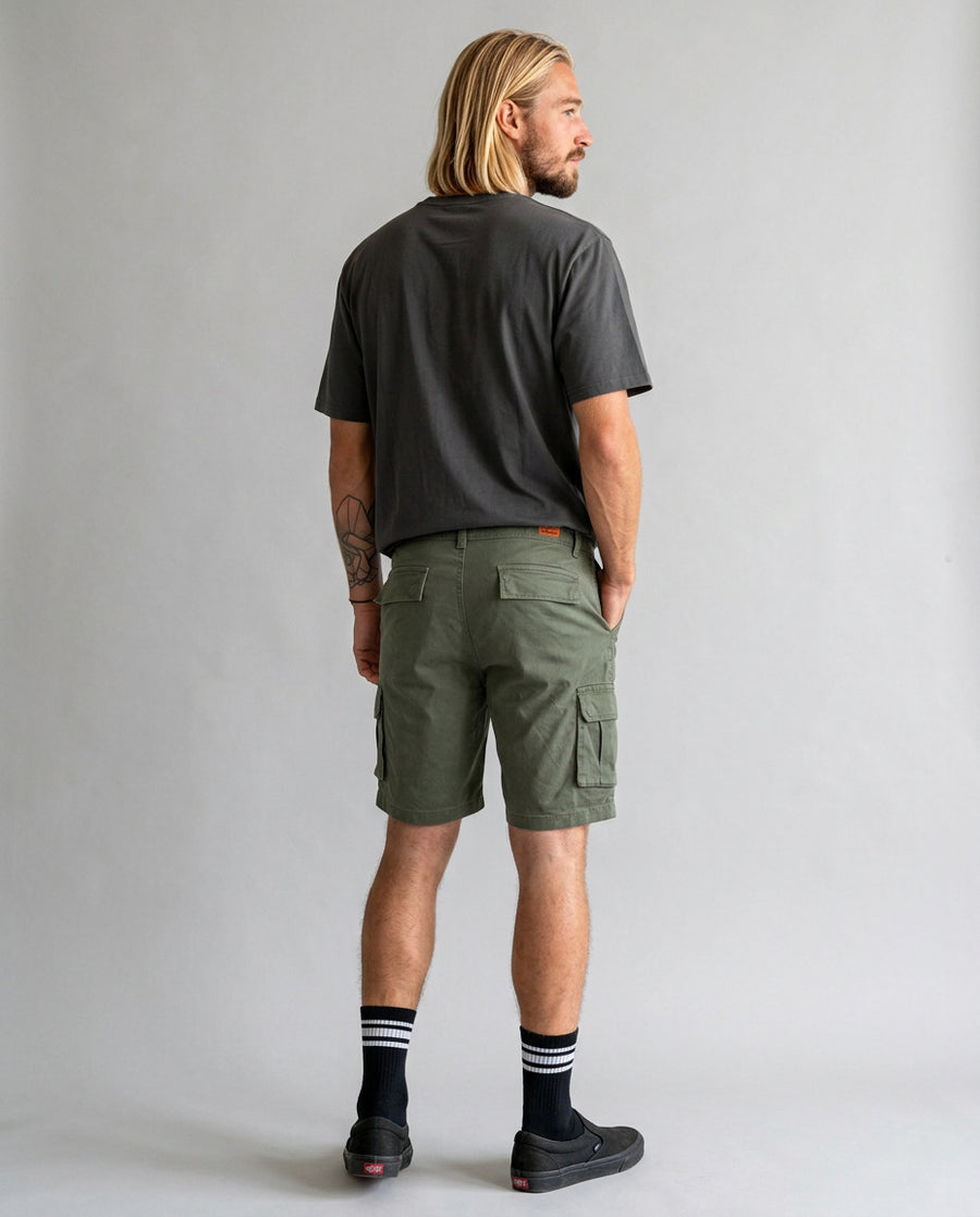 Short Cargo Verde Hombre