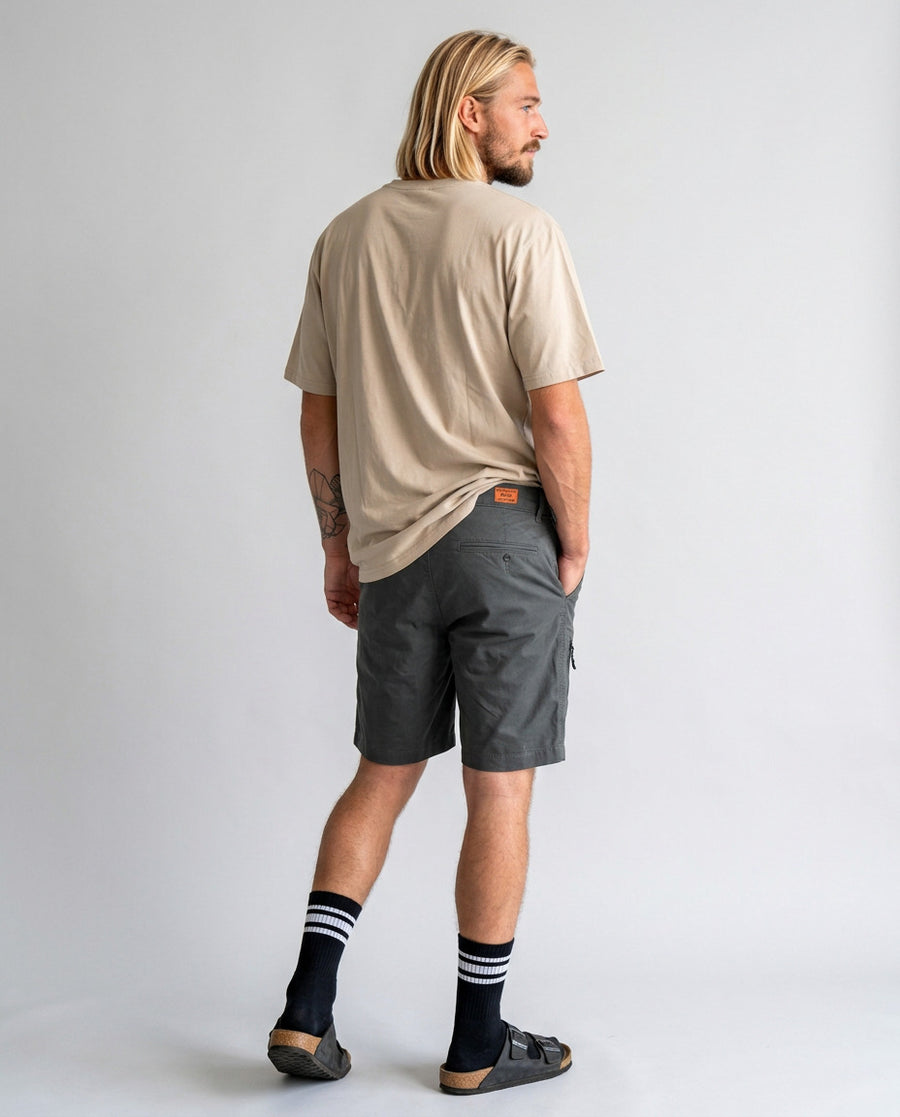 Short Gris Hombre Liso