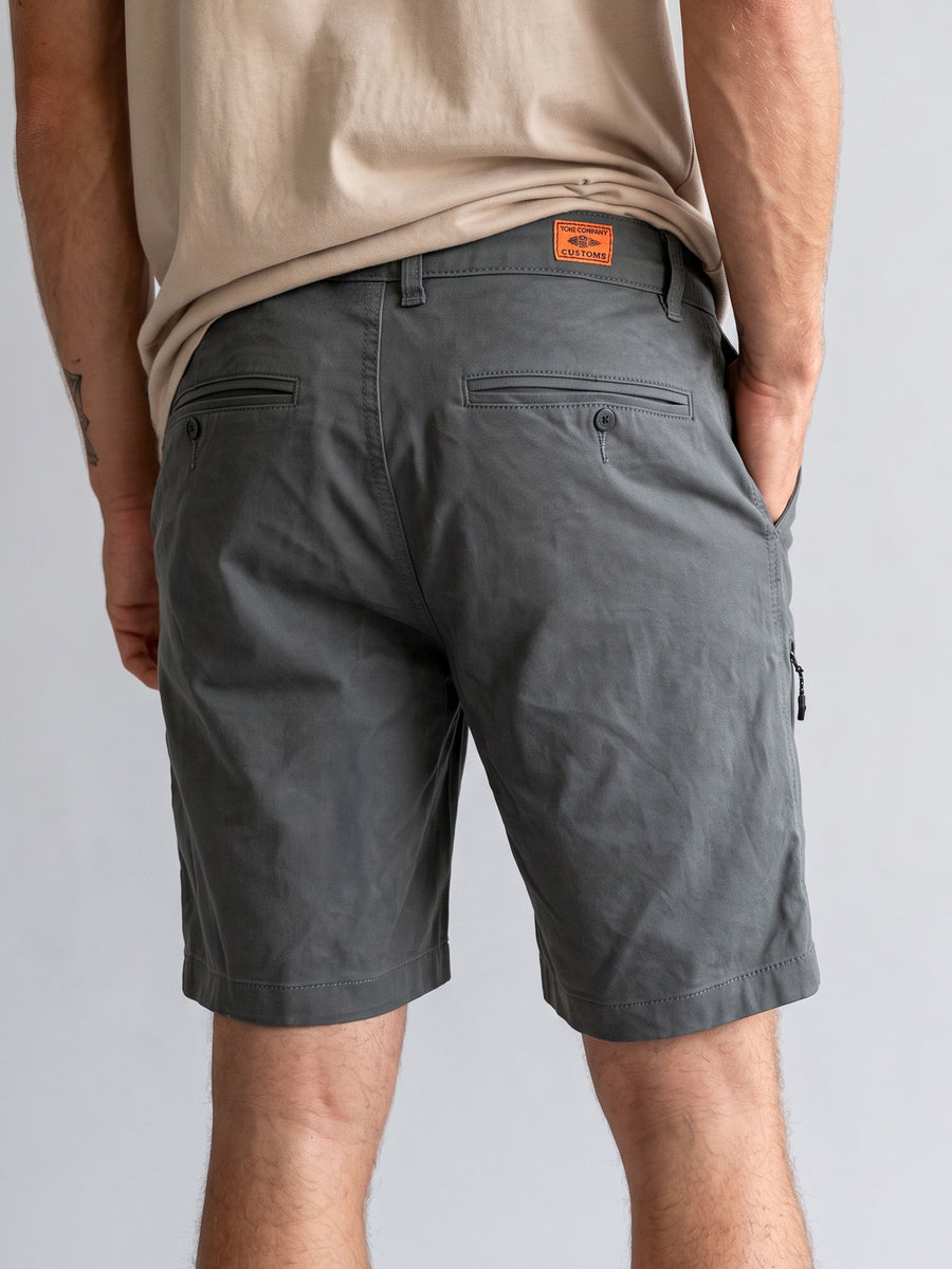 Short Gris Hombre Liso
