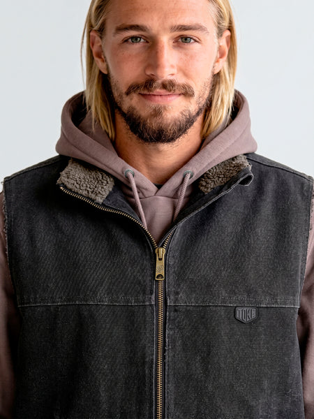 Chaqueta Sin Mangas Negra Hombre Attaquer