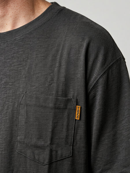 Polera Hombre Gris Oscuro Bolsillo