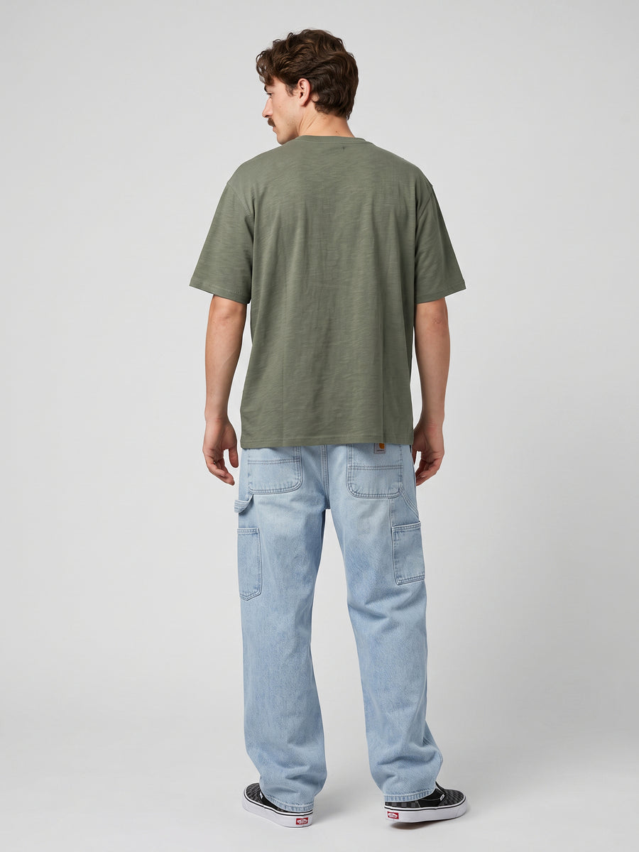 Polera Hombre Verde Bolsillo