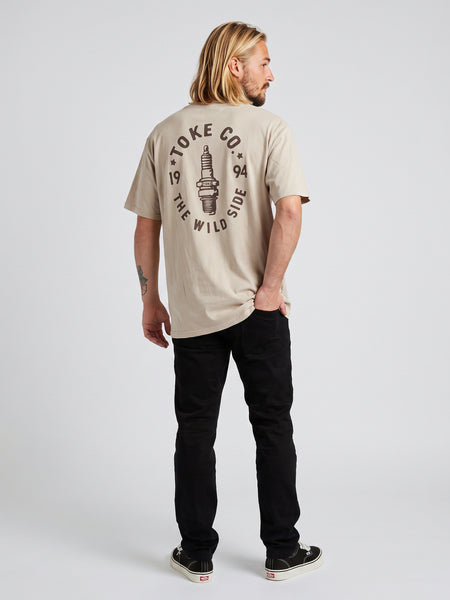 Polera Beige Hombre Racing