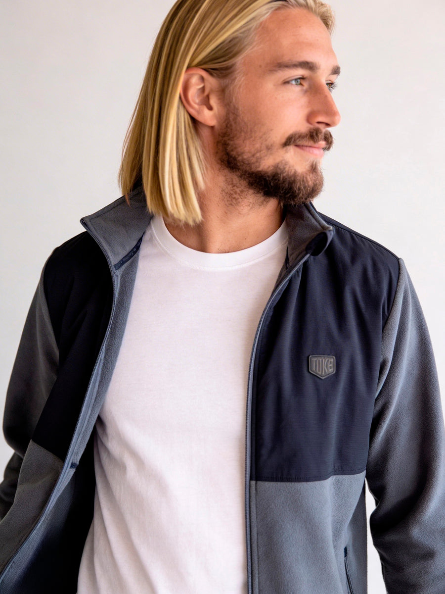 Polar Full Zipper Azul Rusty