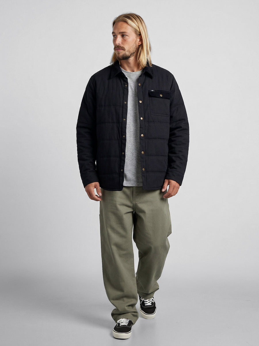 Chaqueta Negra Hombre Canvas Monkey
