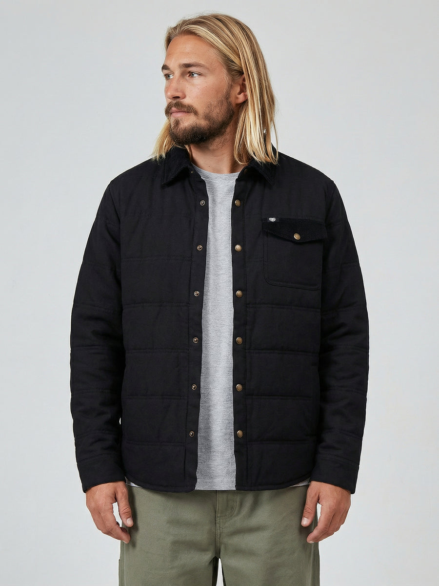 Chaqueta Negra Hombre Canvas Monkey