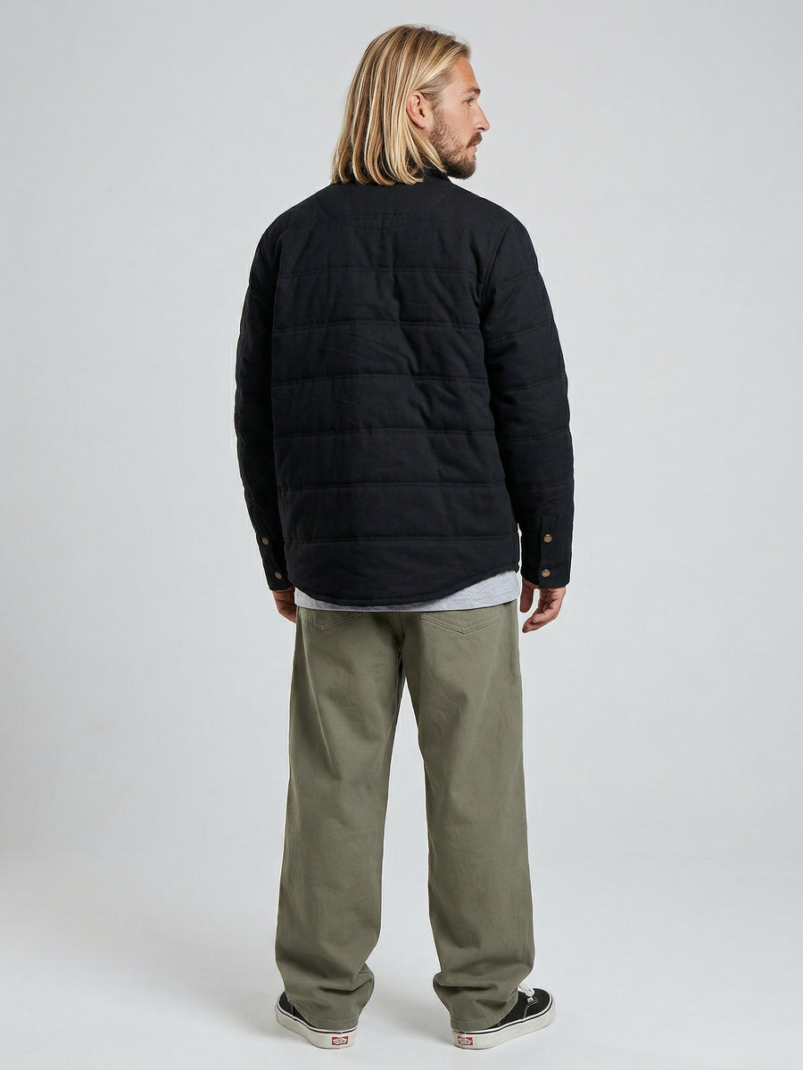 Chaqueta Negra Hombre Canvas Monkey