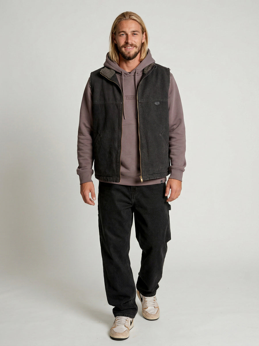 Chaqueta Sin Mangas Negra Hombre Attaquer