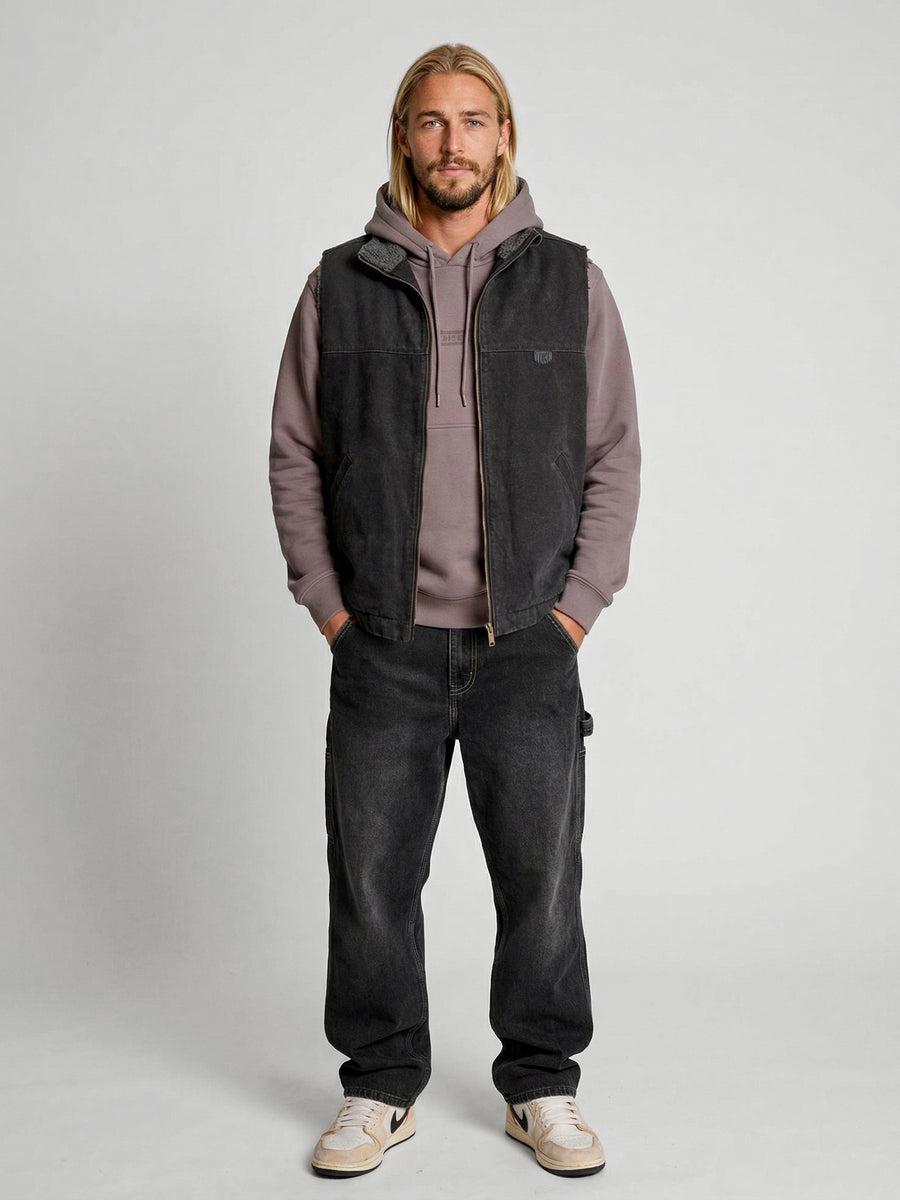 Chaqueta Sin Mangas Negra Hombre Attaquer