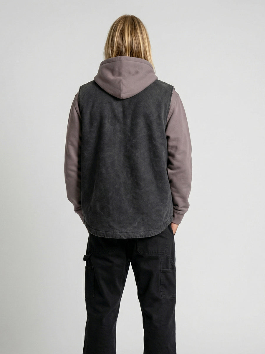 Chaqueta Sin Mangas Negra Hombre Attaquer