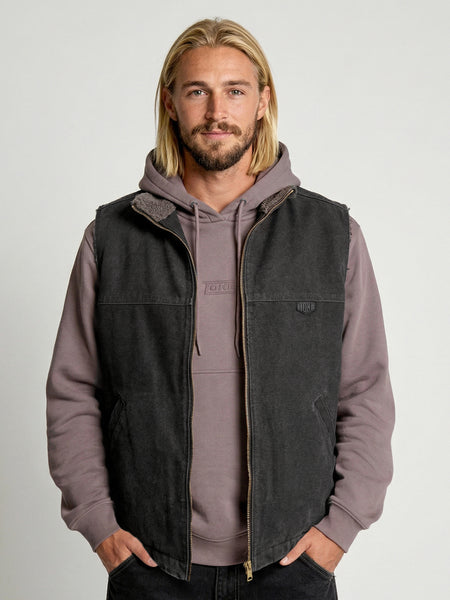 Chaqueta Sin Mangas Negra Hombre Attaquer