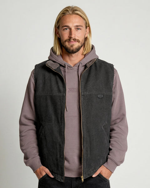 Chaqueta Sin Mangas Negra Hombre Attaquer