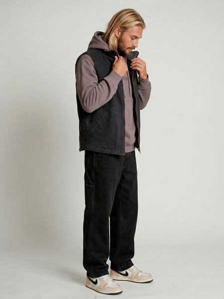 Chaqueta Sin Mangas Negra Hombre Attaquer