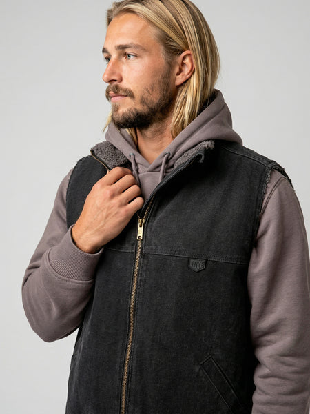 Chaqueta Sin Mangas Negra Hombre Attaquer