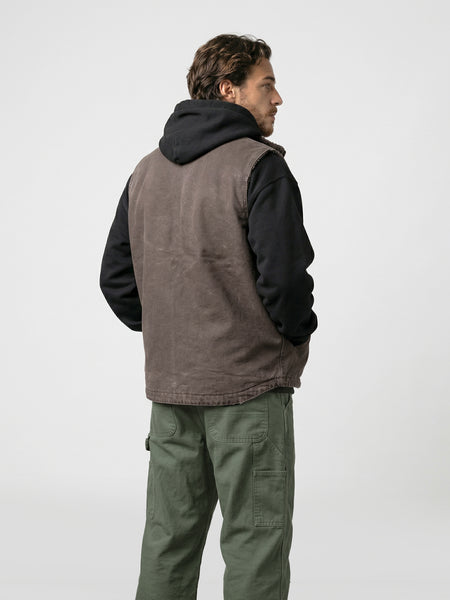 Chaqueta Sin Mangas Café Hombre Attaquer