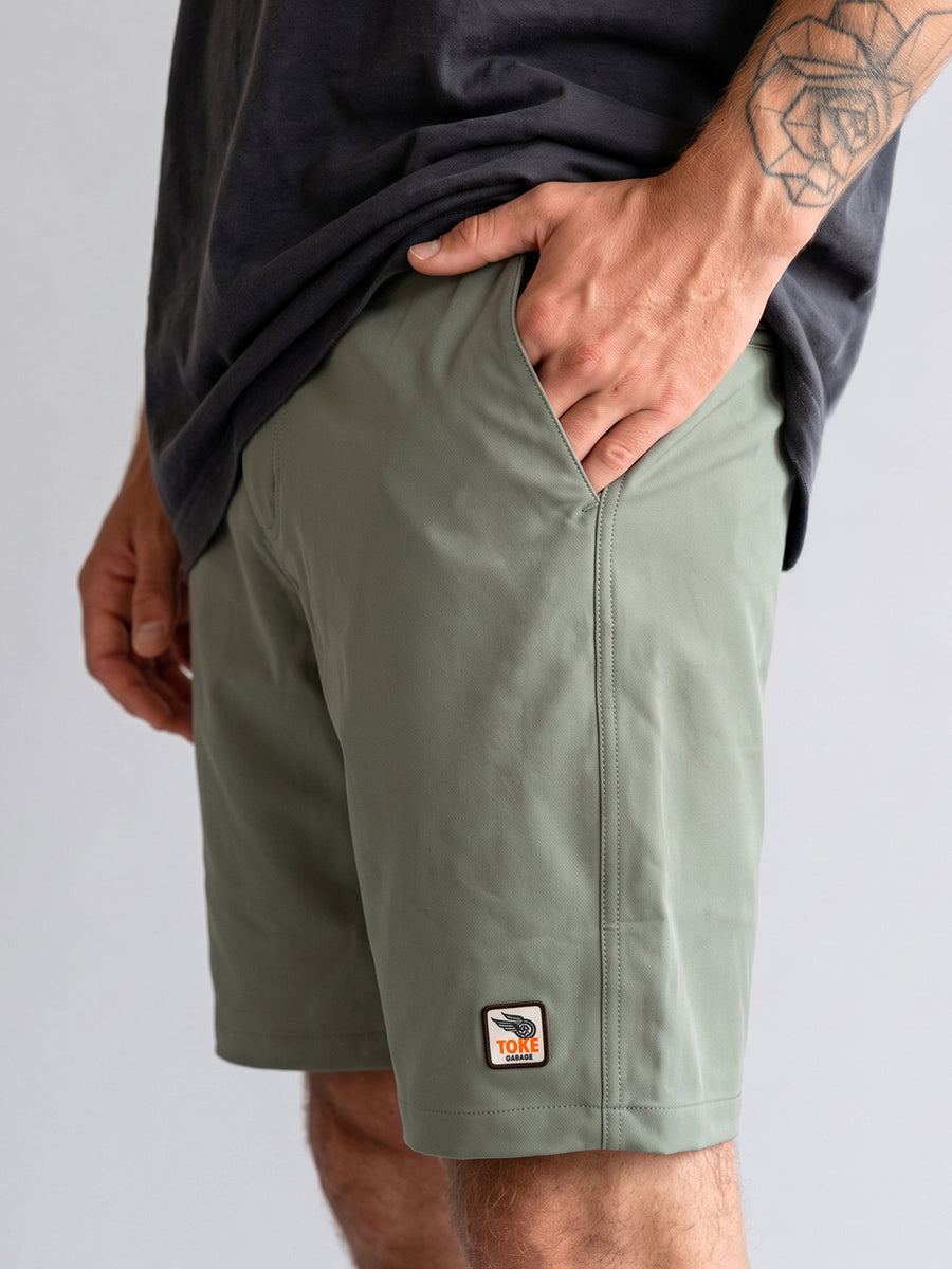 Short Verde Híbrido Hombre