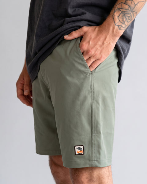 Short Verde Híbrido Hombre