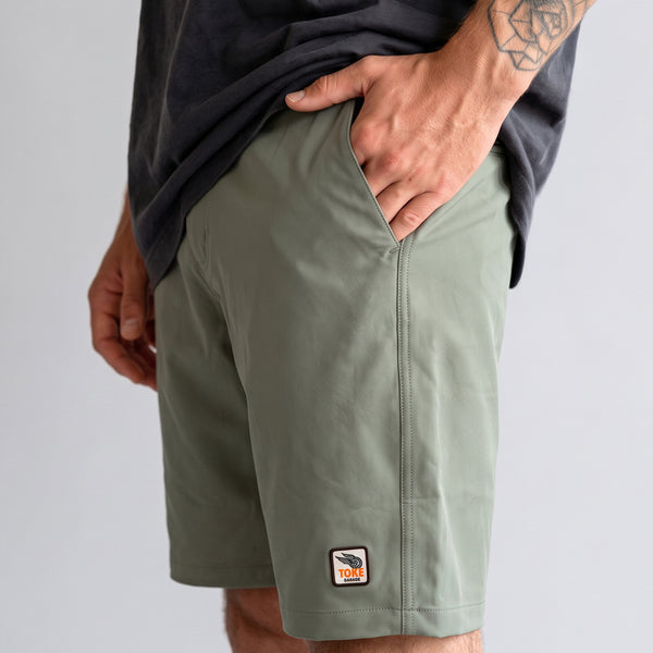 Short Verde Híbrido Hombre