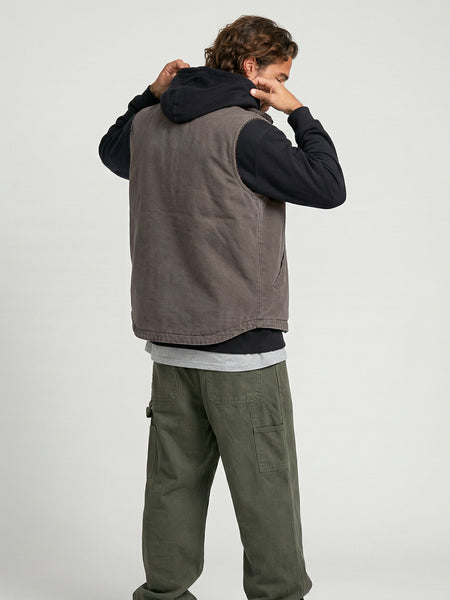 Chaqueta Sin Mangas Café Hombre Attaquer