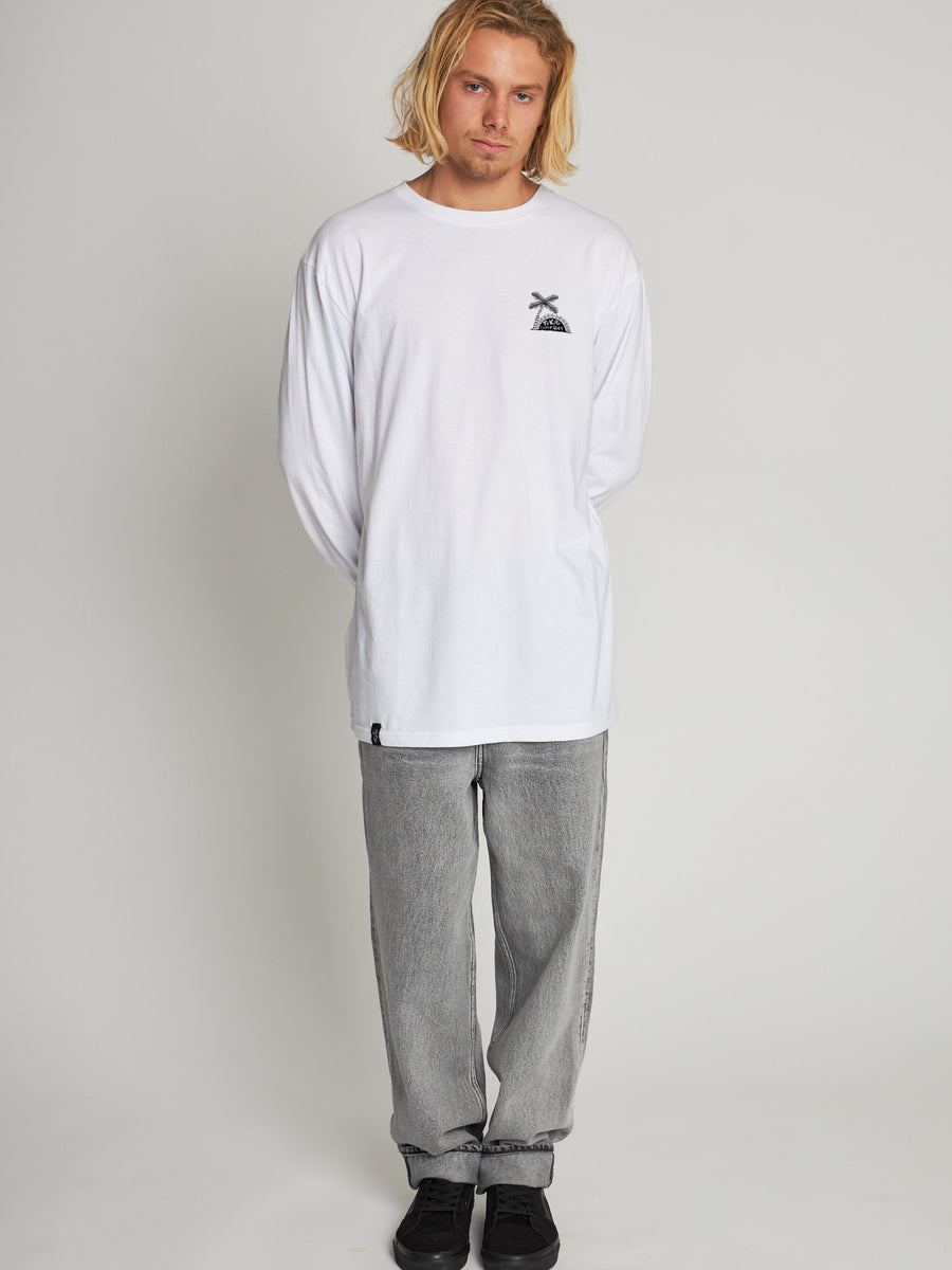Polera Blanca Manga Larga Company