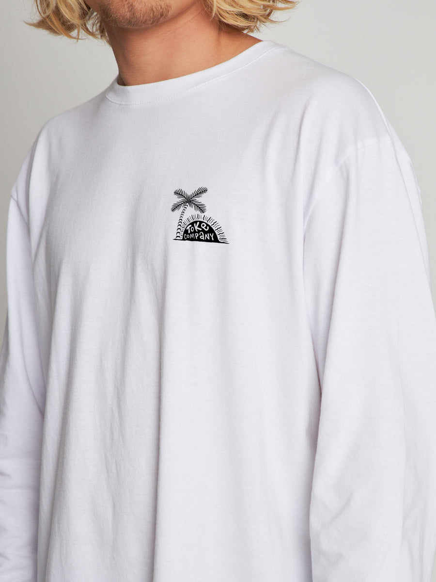 Polera Blanca Manga Larga Company