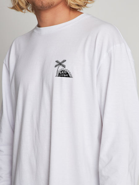 Polera Blanca Manga Larga Company