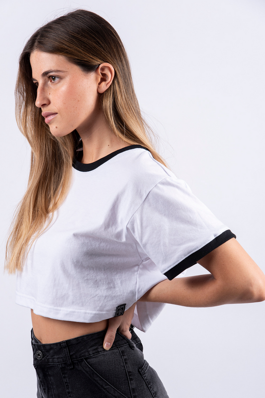 Polera Blanca Lisa Toke