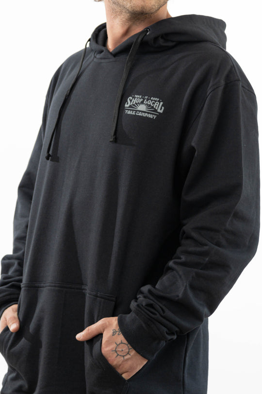 Poleron Algodón Shop Local Negro Toke