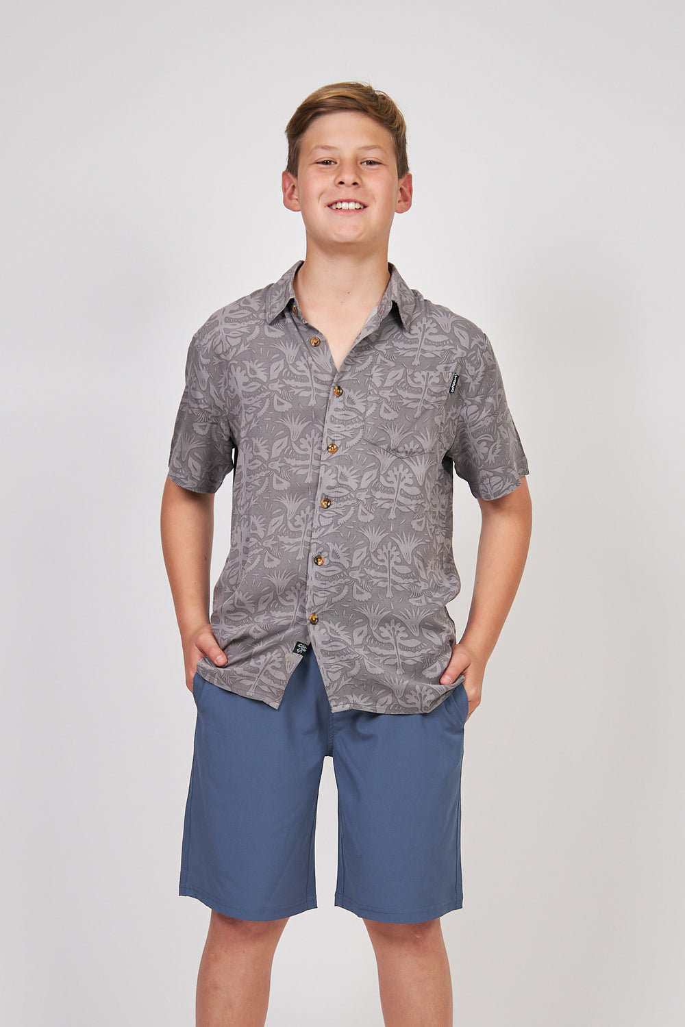 Camisa Print Toke Gris Kids