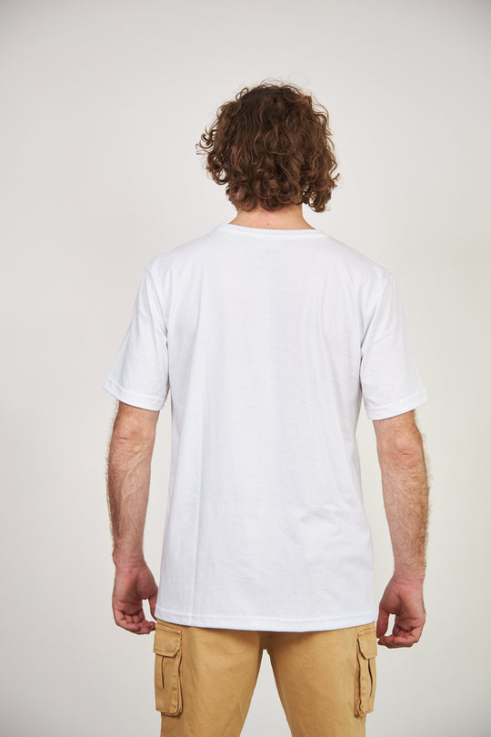 Polera Bolsillo Toke Blanca