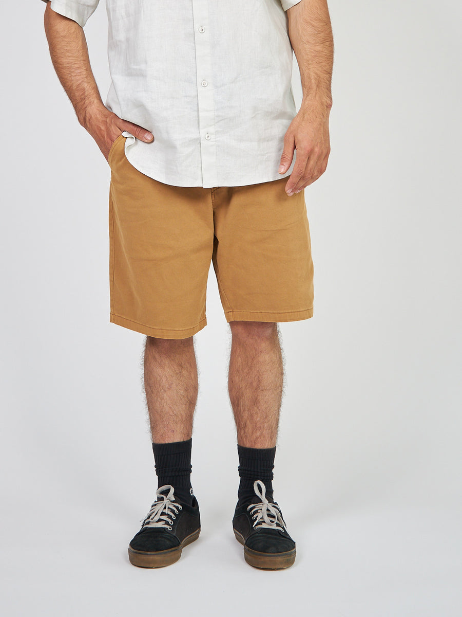 Short Solid Toke Beige