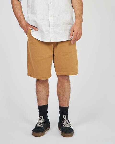 Short Solid Toke Beige