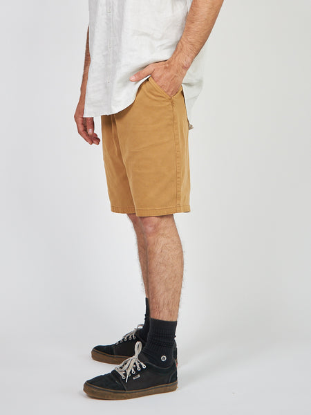 Short Solid Toke Beige