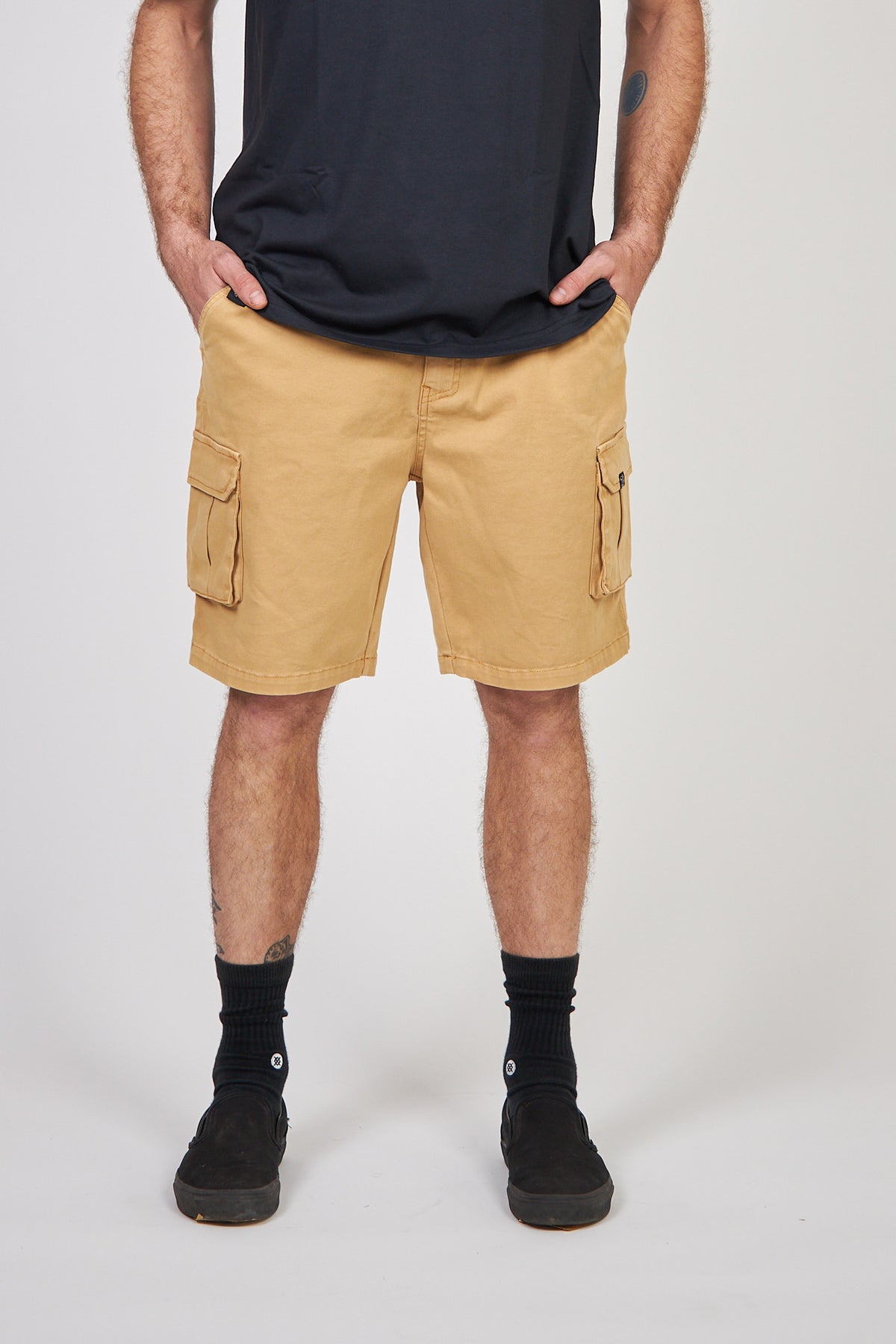 Short Beige Hombre Cargo