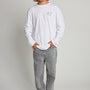 Polera Blanca Manga Larga Cascos