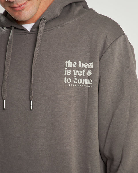 Poleron Hoodie Hombre The Best Gris