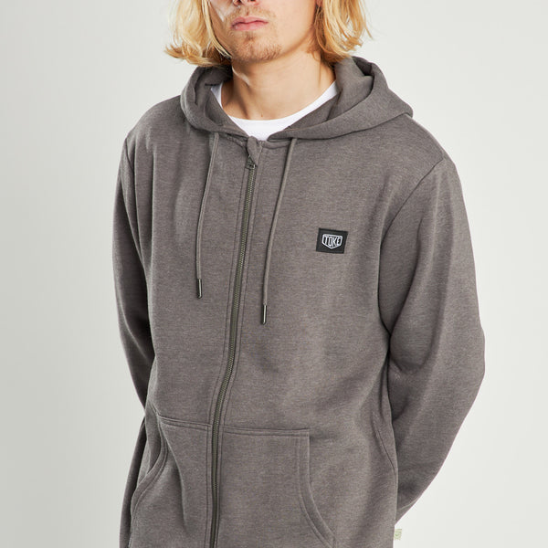 Poleron Gris Con Cierre Full Zipper