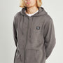 Poleron Gris Con Cierre Full Zipper