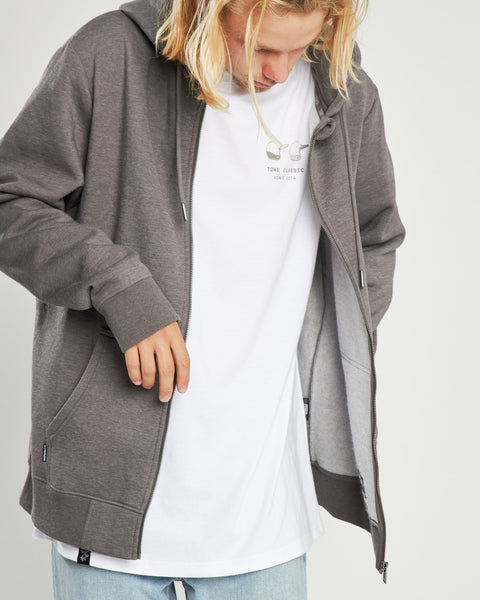 Poleron Gris Con Cierre Full Zipper