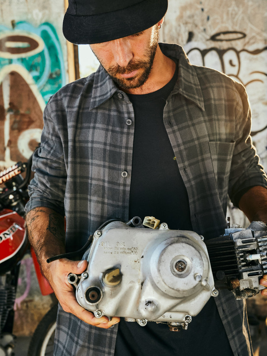 Camisa Franela Fleet Gris