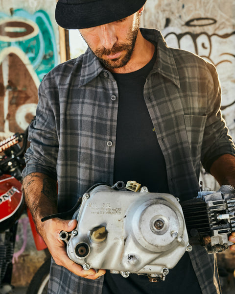 Camisa Franela Fleet Gris